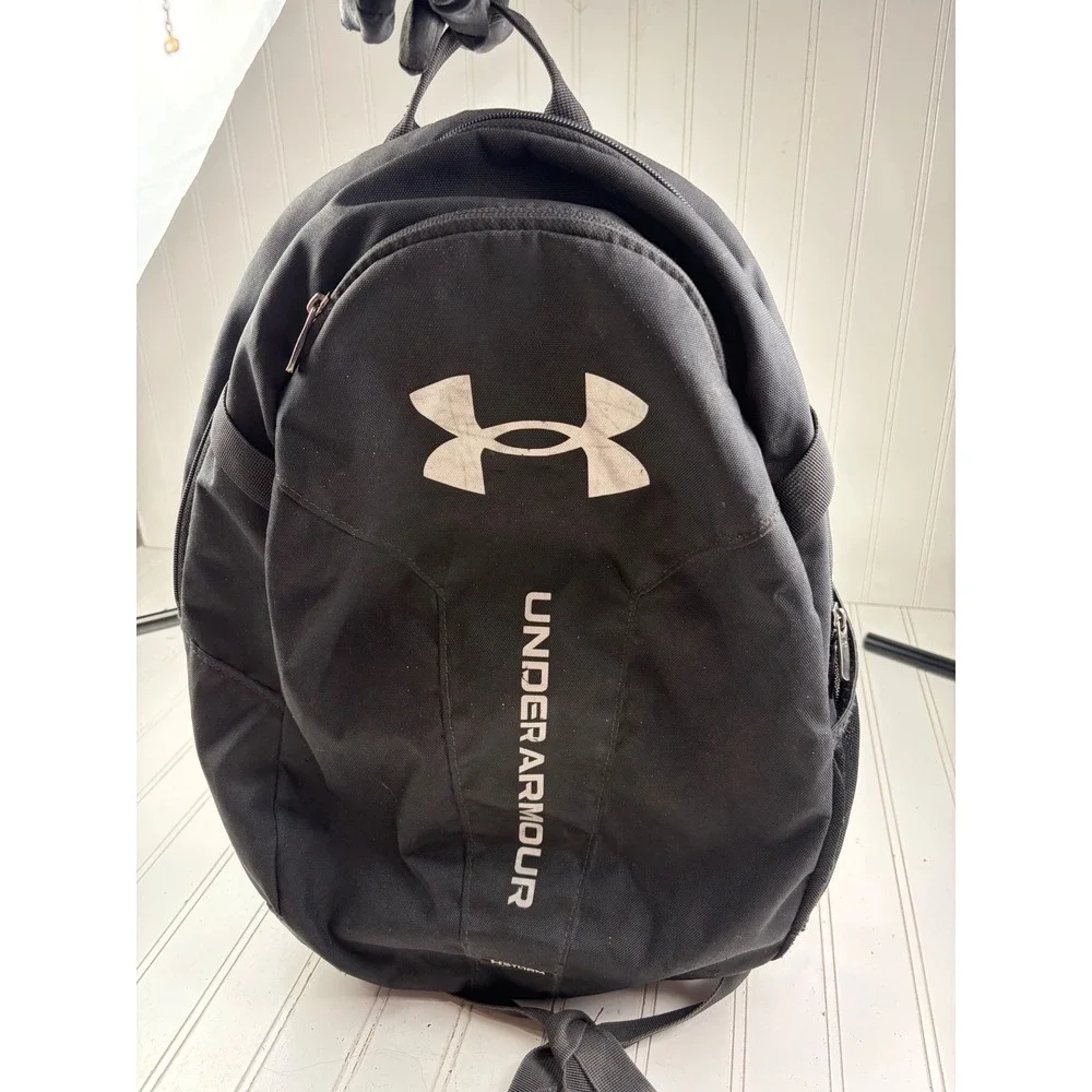 Under Armour Hustle Lite Black UA Storm Water Resistant Laptop Backpack Bag Mens